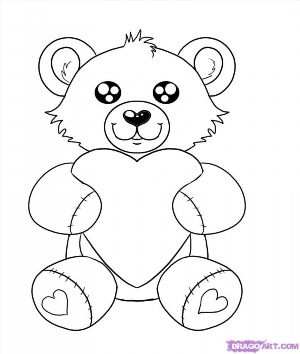 Рисунки карандашом медвежонок