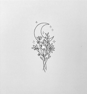 Рисунки цветы ручкой минимализм