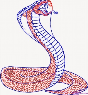 Рисунок змейки маленькой