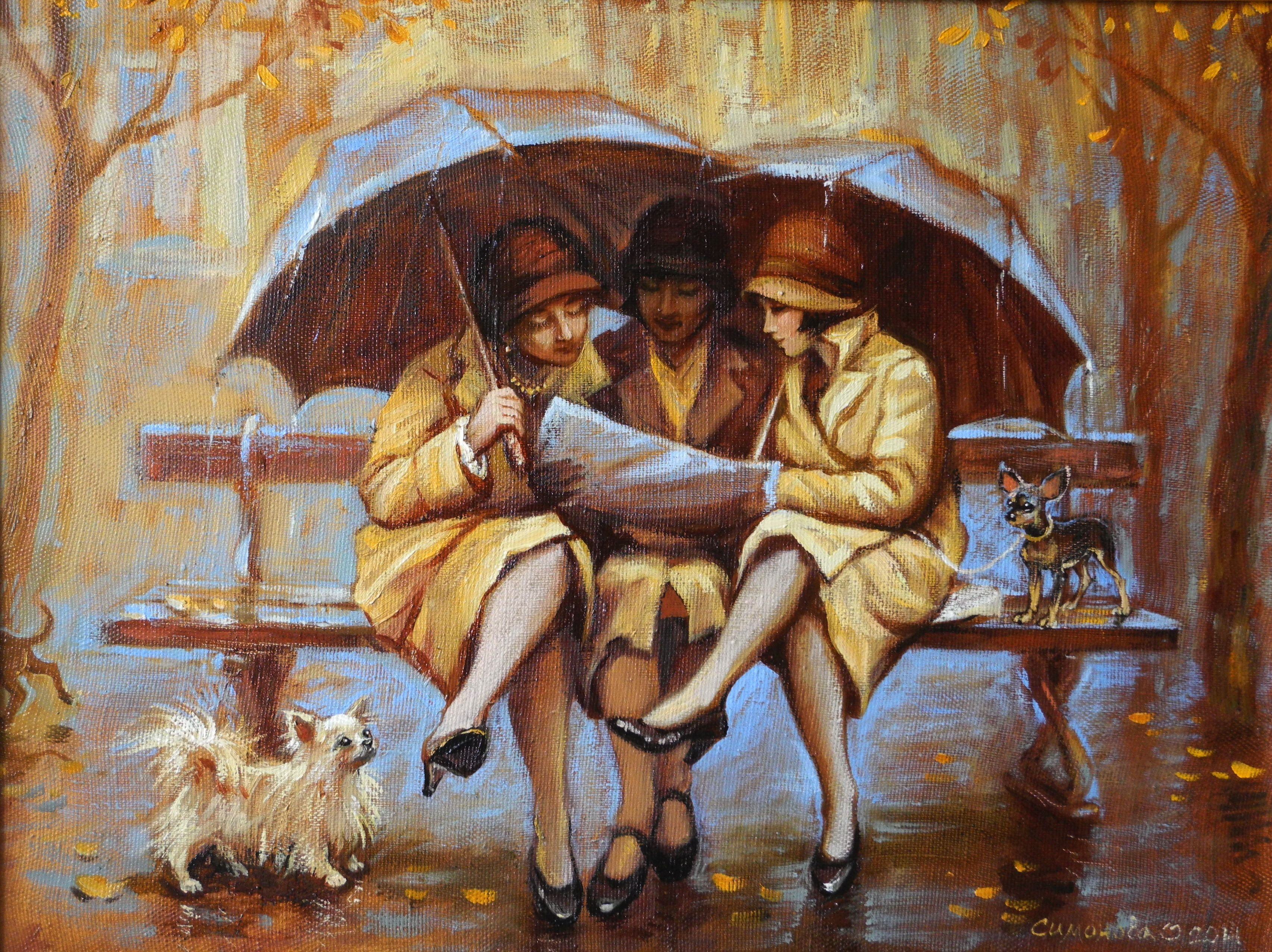 Ольга Симонова художник под дождем