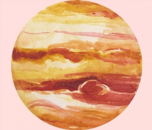 Венера рисунок красками