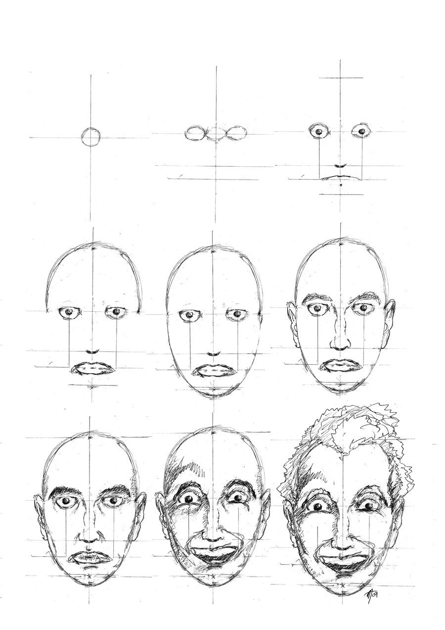 Лицо рисунок схема. Схема рисования портрета. Лицо для рисования. Этапы рисования лица. Схематичное рисование лиц.