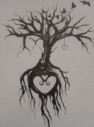Рисунок дерево тату