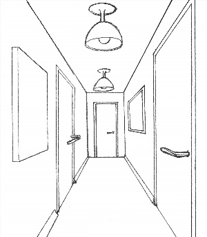 Как нарисовать коридор