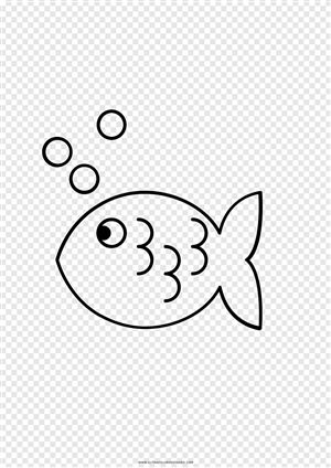 Рыбка рисунок простой