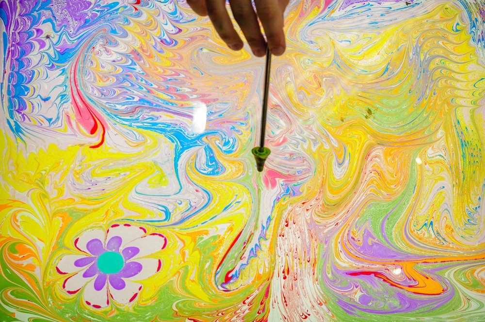 Волшебные краски электронные. Краски эбру. Рисование красками эбру. Рисование на воде. Волшебные краски.