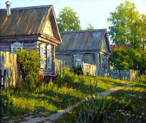Деревня живопись