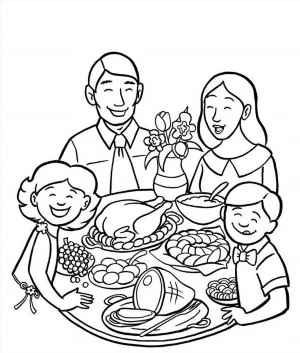 Рисунки раскраски семейные традиции