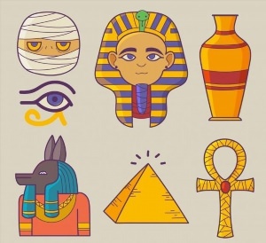 Легкие рисунки египетские украшения