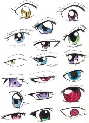 Рисунок глазки аниме