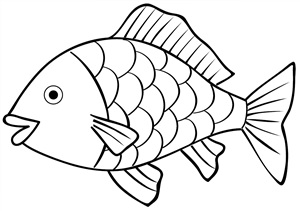Рисунки раскраски рыба
