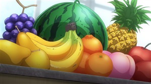 Рисунки аниме фрукты