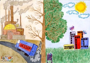 Рисунок на тему экологическая среда города