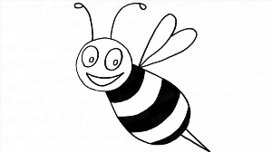 Рисунки карандашом пчела