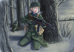 Рисунки аниме военные