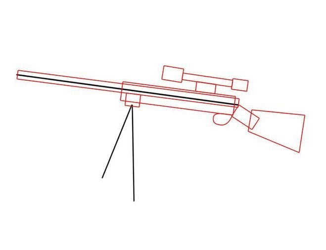 Оружие поэтапно. Снайперская винтовка м40 чертёж. Снайперская винтовка корд рисунок сбоку. Нарисовать снайперскую винтовку. М24 чертеж винтовка.