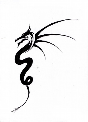Рисунки хной дракон