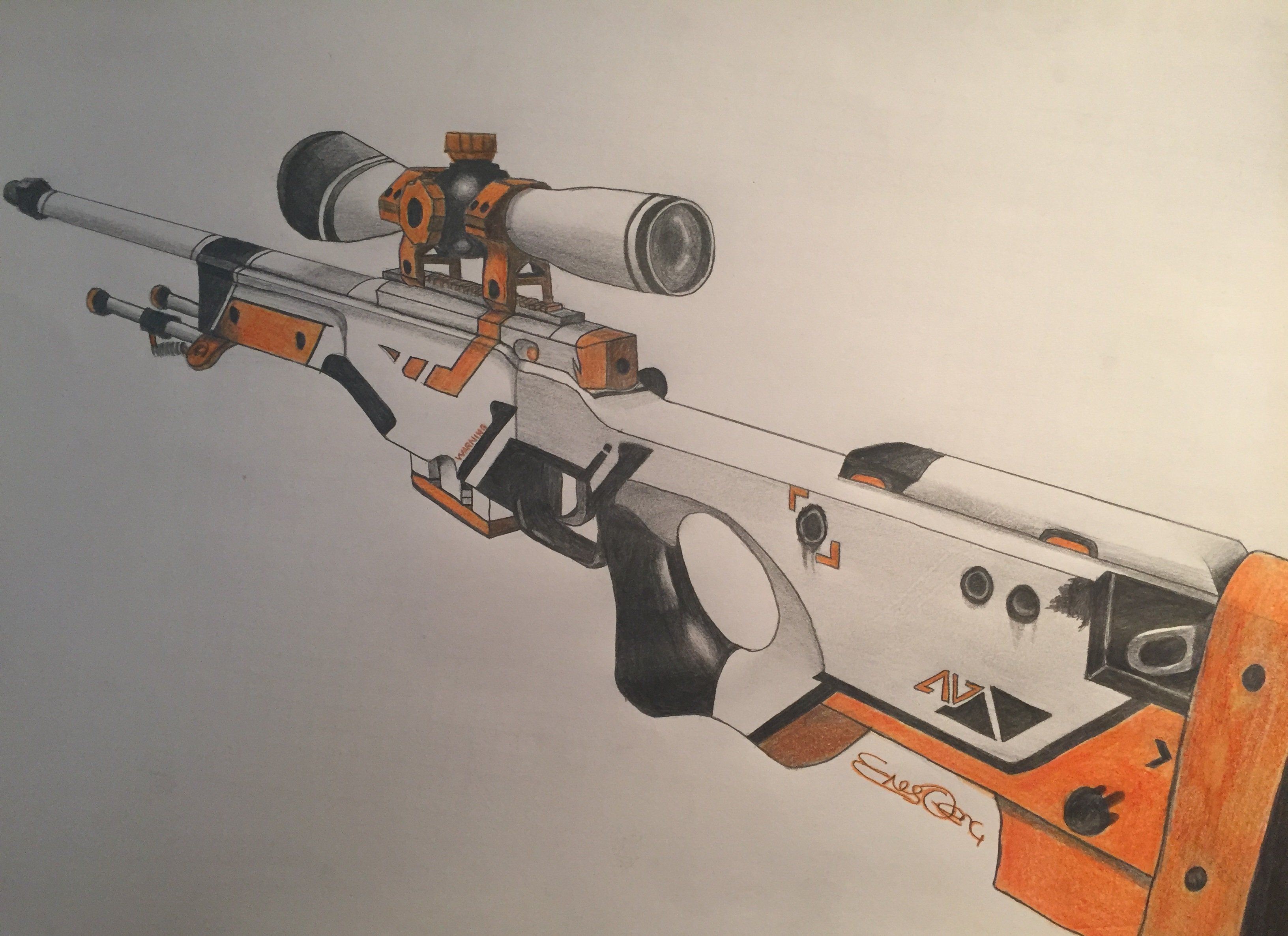 снайперская винтовка awp чертеж фото 42