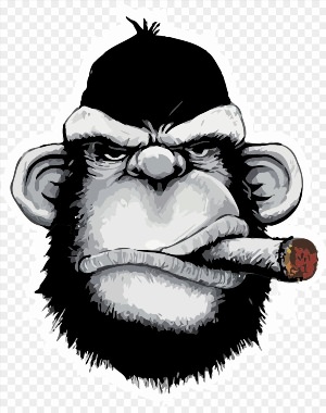 Крутая обезьяна рисунок