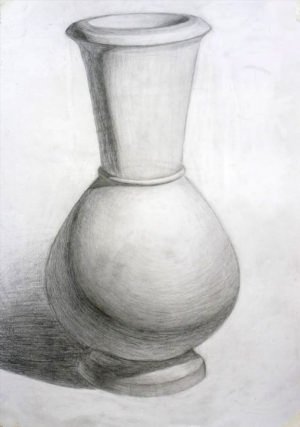 Рисунки карандашом ваза