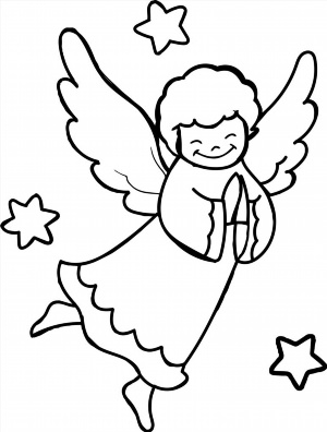Ангел маленький рисунок