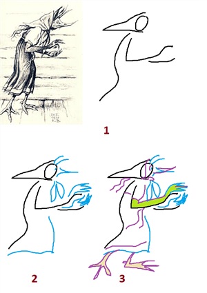 Как нарисовать кикимору