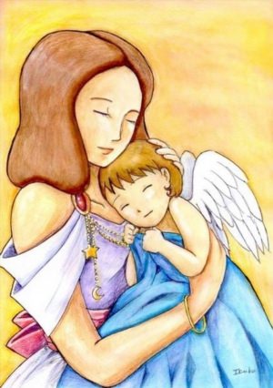 Рисунок на тему крылья ангела ко дню матери