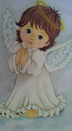 Детские рисунки ангелочков
