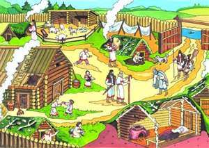 Рисунок один день из жизни меотского поселка