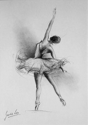 Рисунки карандашом балерина