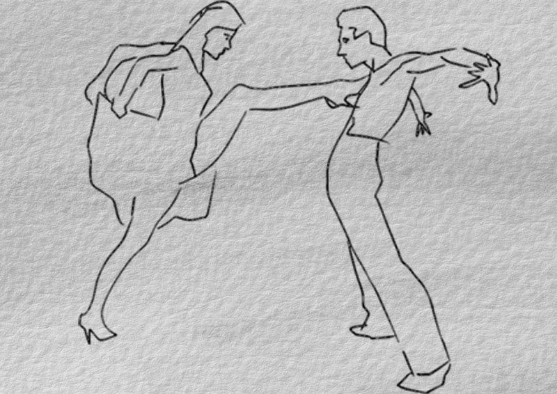 Поэтапные танцы. Танец рисунок. Два человека в движении. Танец рисунок карандашом. Рисунок танцующей пары.
