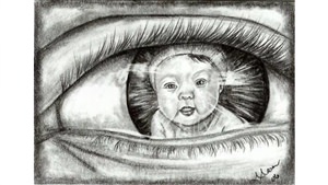 Рисунок на тему мамины глаза