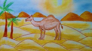 Рисунок на тему пустыня