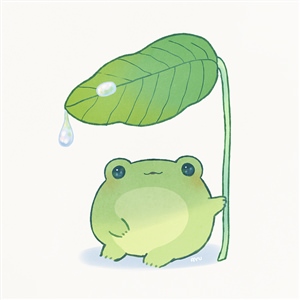 Милая жаба рисунок