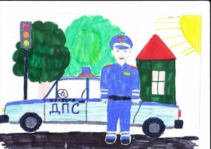 Рисунок на тему профессия полицейский