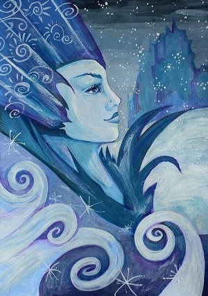 Рисунок на тему снежная королева