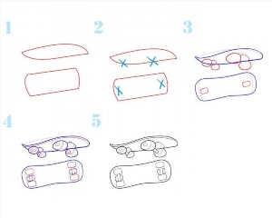 Как нарисовать скейтборд