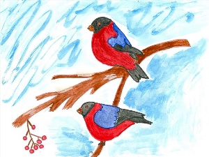 Рисунок на тему птицы
