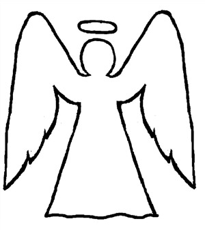 Легкий рисунок ангел
