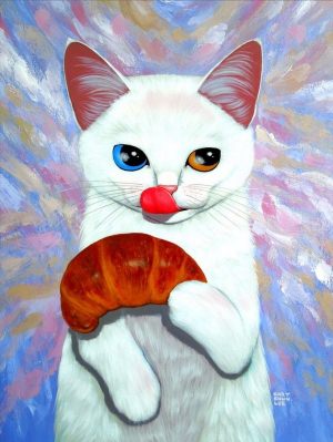 Рисунки котиков красками