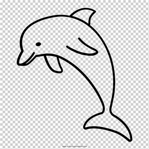 Легкие рисунки дельфина