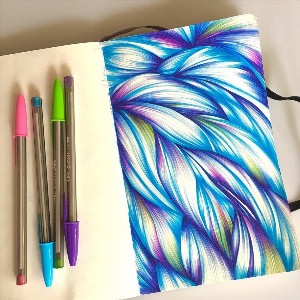 Крутые рисунки цветными ручками
