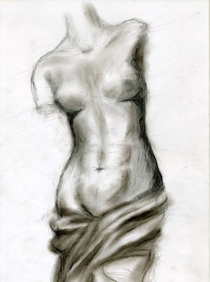 Рисунки карандашом женское тело