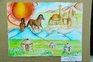 Рисунок на тему мой казахстан