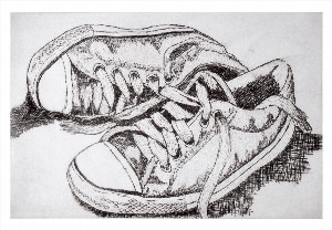 Рисунки обуви ручкой