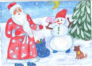 Рисунки на новогоднюю тему для детей