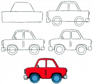 Легкие рисунки машины
