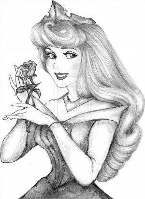 Принцесса рисунок карандашом