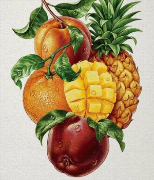 Красивые фруктовые рисунки
