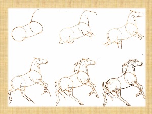 Как нарисовать лошадку